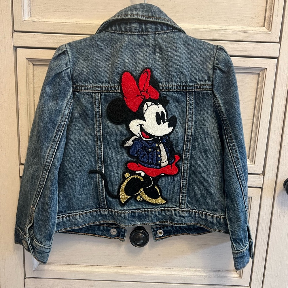 Disney Gap Kids Denim Jacket with Minnie Mouse Patch
NWT